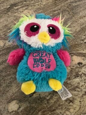 Great Wolf Lodge Plush Owl Toy - Teal, Pink & Yellow by Fiesta